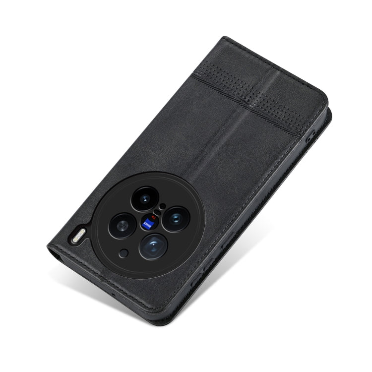 For vivo X200 Pro AZNS Magnetic Calf Texture Leather Phone Case