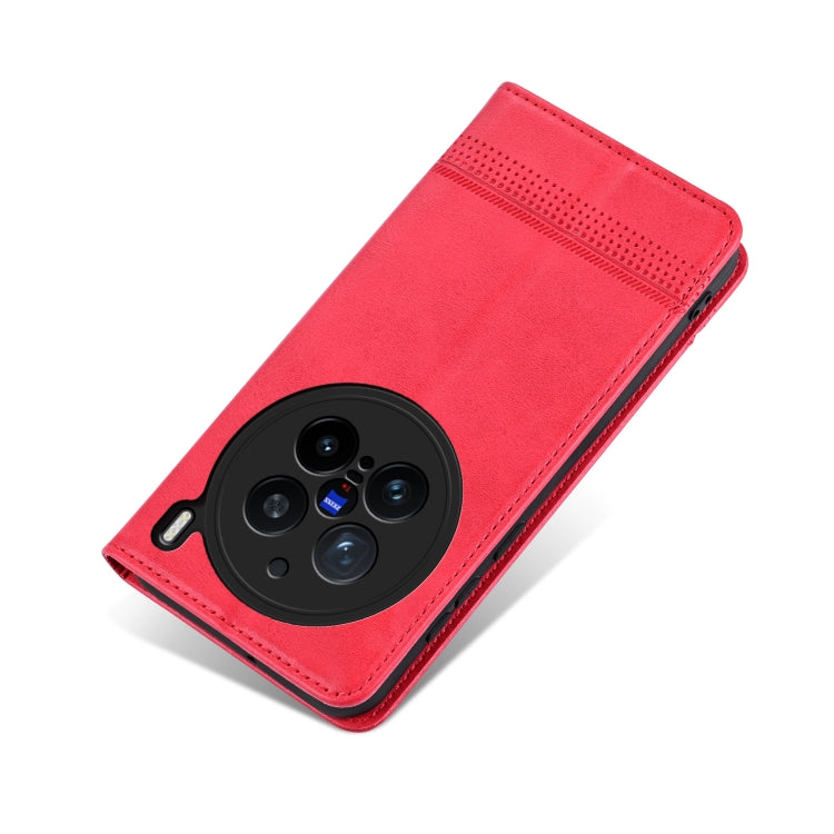 For vivo X200 Pro AZNS Magnetic Calf Texture Leather Phone Case