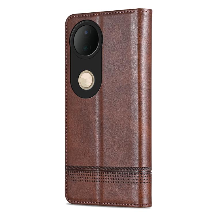 For vivo S20 AZNS Magnetic Calf Texture Leather Phone Case