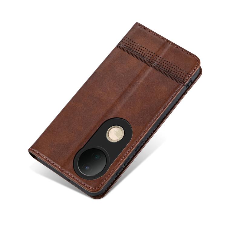 For vivo S20 AZNS Magnetic Calf Texture Leather Phone Case