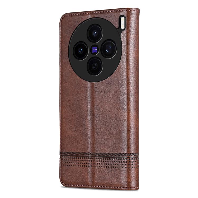 For vivo X200s AZNS Magnetic Calf Texture Leather Phone Case