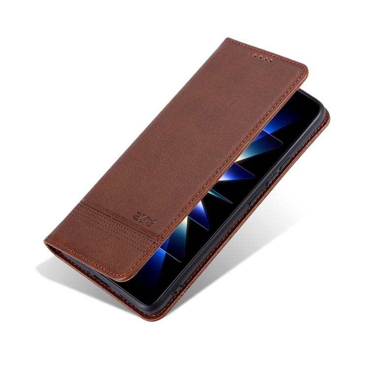 For vivo X200s AZNS Magnetic Calf Texture Leather Phone Case
