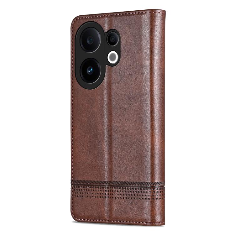For vivo S30 AZNS Magnetic Calf Texture Leather Phone Case