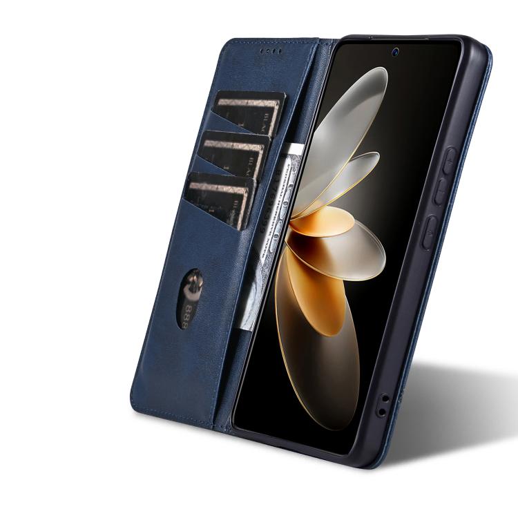 For vivo S30 AZNS Magnetic Calf Texture Leather Phone Case
