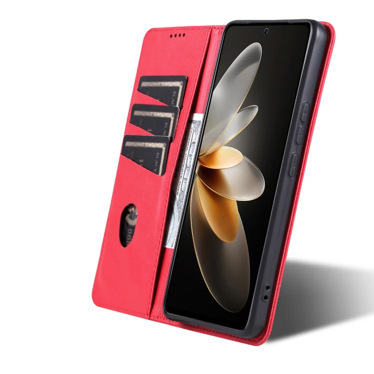 For vivo S30 AZNS Magnetic Calf Texture Leather Phone Case