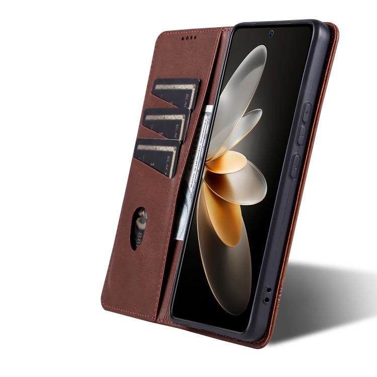 For vivo S30 Pro mini AZNS Magnetic Calf Texture Leather Phone Case
