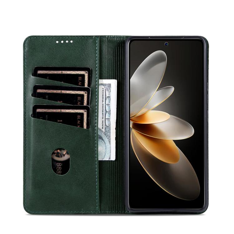 For vivo S30 Pro mini AZNS Magnetic Calf Texture Leather Phone Case
