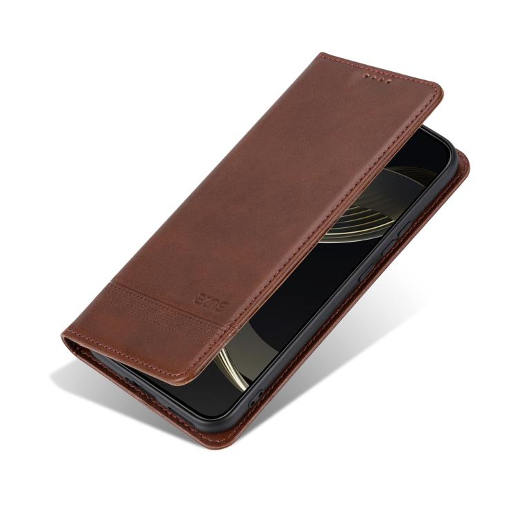 For vivo V60 Lite 5G AZNS Magnetic Calf Texture Leather Phone Case