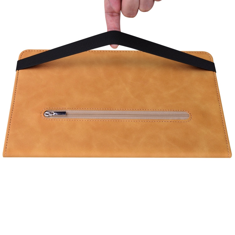 For Lenovo Tab M10 10.1 3rd Gen Skin Feel Solid Color Zipper Leather Tablet Case