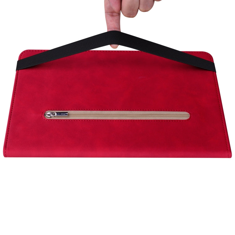 For Lenovo Tab M10 10.1 3rd Gen Skin Feel Solid Color Zipper Leather Tablet Case