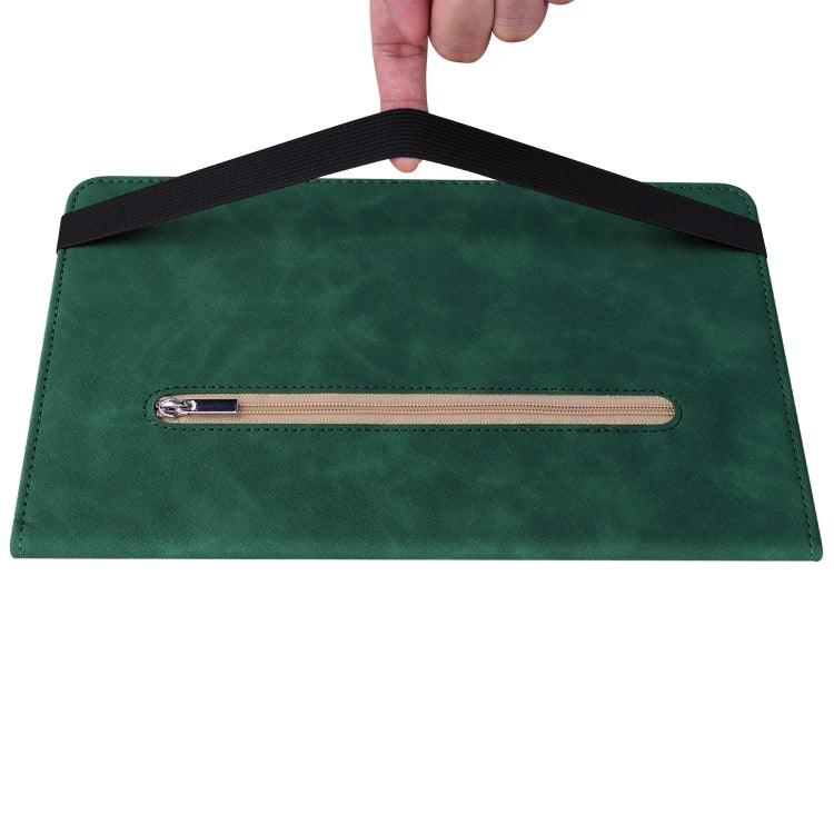 For Lenovo Tab M10 10.1 3rd Gen Skin Feel Solid Color Zipper Leather Tablet Case