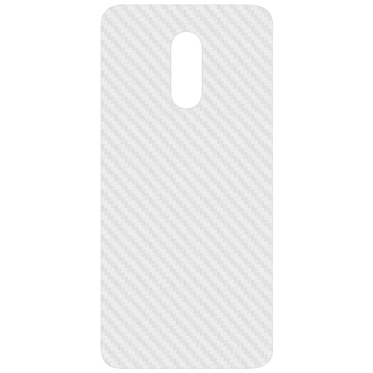 For OnePlus 7 IMAK PVC Carbon Fiber Texture Translucent Feel Back Film(White)