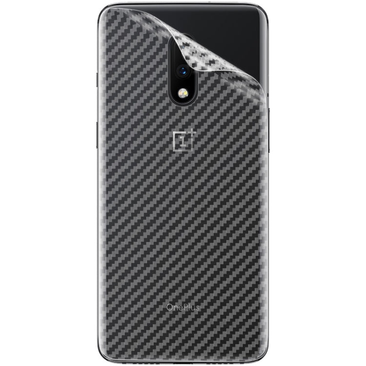 For OnePlus 7 Pro IMAK PVC Carbon Fiber Texture Translucent Feel Back Film(White)