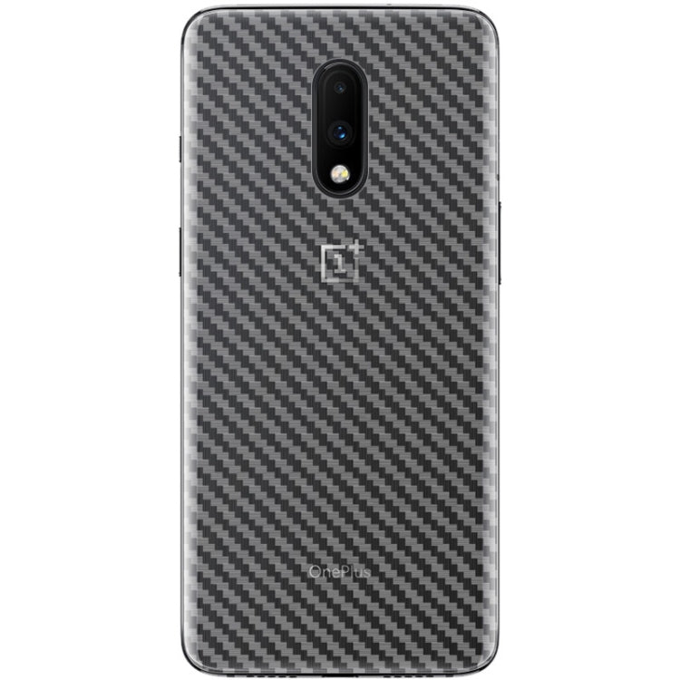 For OnePlus 7 Pro IMAK PVC Carbon Fiber Texture Translucent Feel Back Film(White)