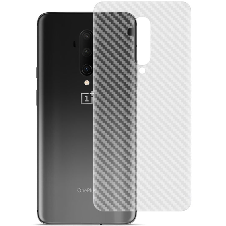 For OnePlus 7T Pro IMAK PVC Carbon Fiber Texture Translucent Feel Back Film(White)