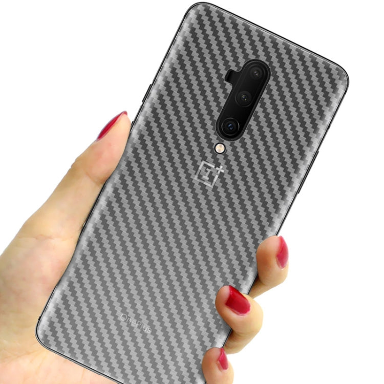 For OnePlus 7T Pro IMAK PVC Carbon Fiber Texture Translucent Feel Back Film(White)
