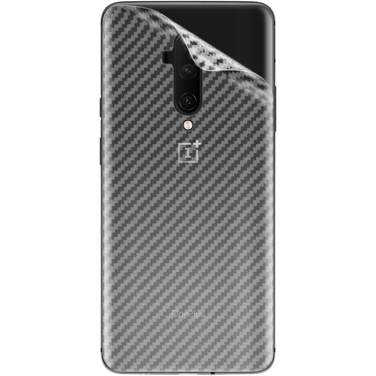 For OnePlus 7T Pro IMAK PVC Carbon Fiber Texture Translucent Feel Back Film(White)