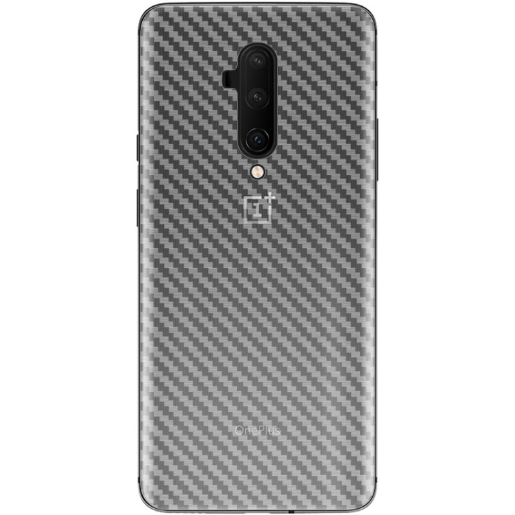 For OnePlus 7T Pro IMAK PVC Carbon Fiber Texture Translucent Feel Back Film(White)