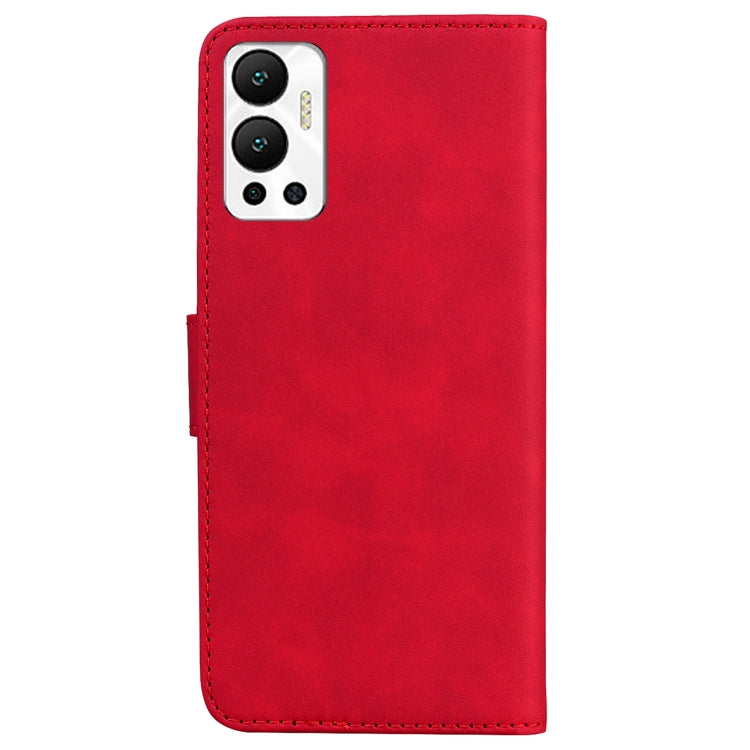 For Infinix Hot 12 Skin Feel Pure Color Flip Leather Phone Case