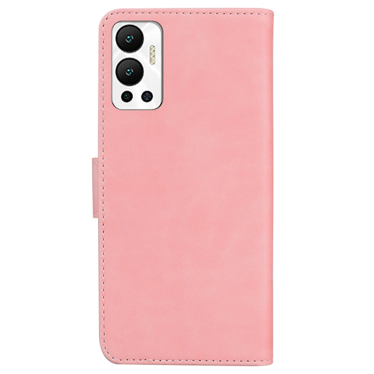 For Infinix Hot 12 Skin Feel Pure Color Flip Leather Phone Case