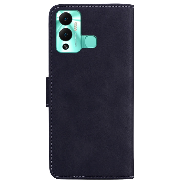 For Infinix Hot 12 Play Skin Feel Pure Color Flip Leather Phone Case