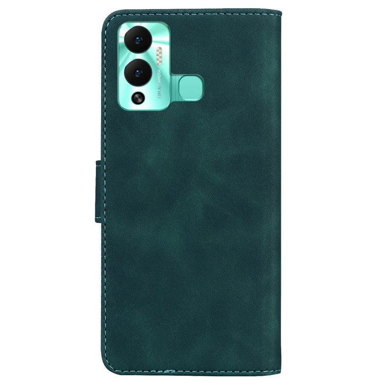For Infinix Hot 12 Play Skin Feel Pure Color Flip Leather Phone Case