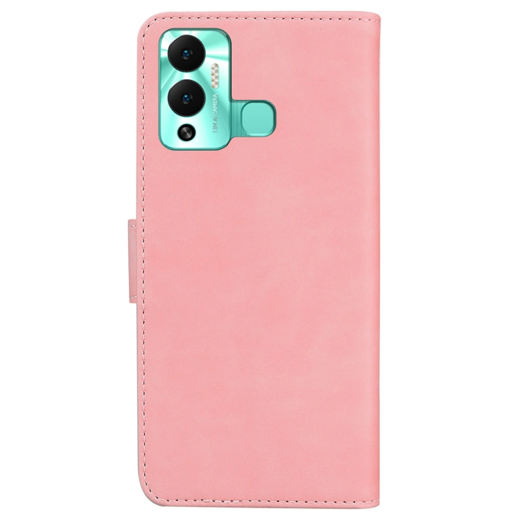 For Infinix Hot 12 Play Skin Feel Pure Color Flip Leather Phone Case