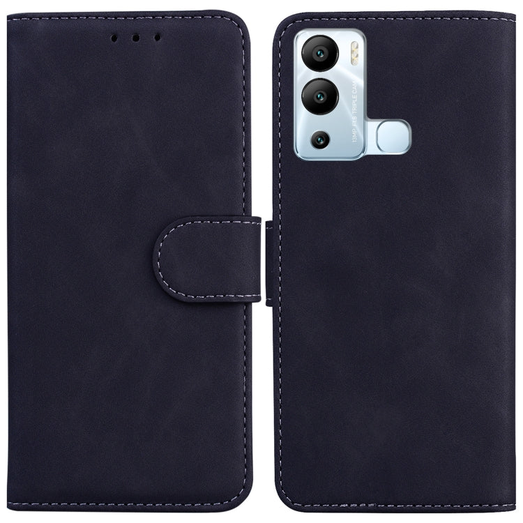 For Infinix Hot 12i Skin Feel Pure Color Flip Leather Phone Case