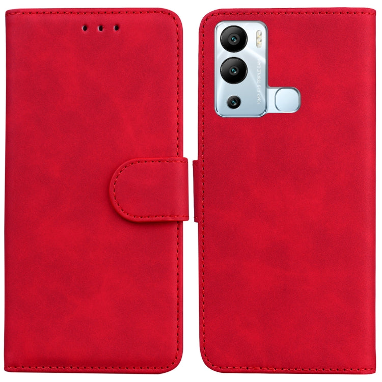 For Infinix Hot 12i Skin Feel Pure Color Flip Leather Phone Case