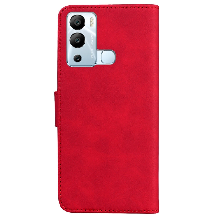 For Infinix Hot 12i Skin Feel Pure Color Flip Leather Phone Case