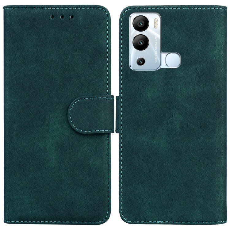 For Infinix Hot 12i Skin Feel Pure Color Flip Leather Phone Case