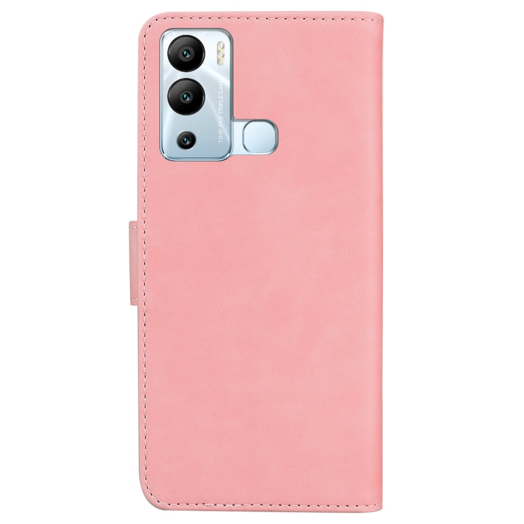 For Infinix Hot 12i Skin Feel Pure Color Flip Leather Phone Case
