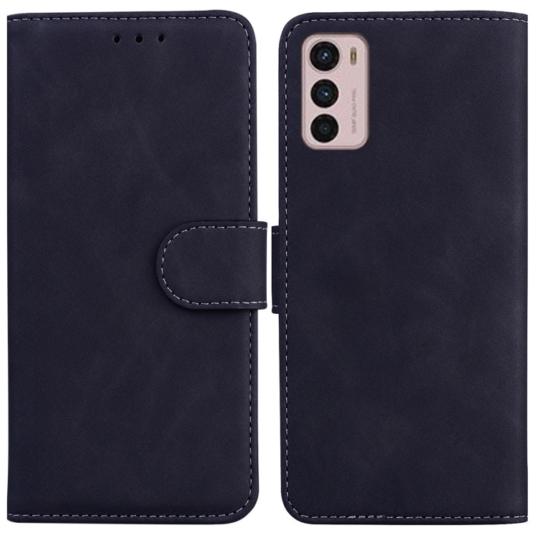 For Motorola Moto G42 Skin Feel Pure Color Flip Leather Phone Case