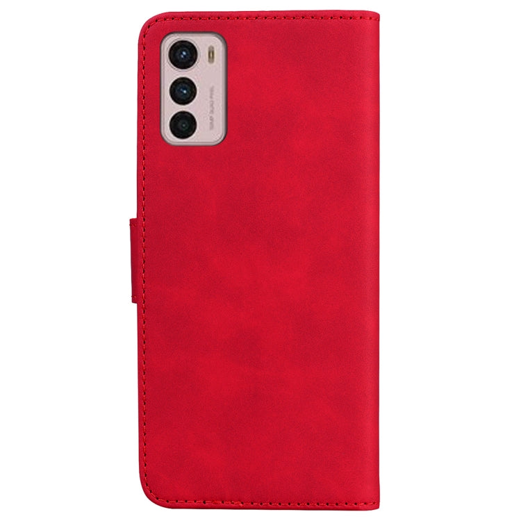 For Motorola Moto G42 Skin Feel Pure Color Flip Leather Phone Case