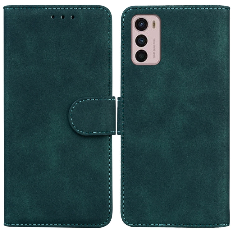 For Motorola Moto G42 Skin Feel Pure Color Flip Leather Phone Case