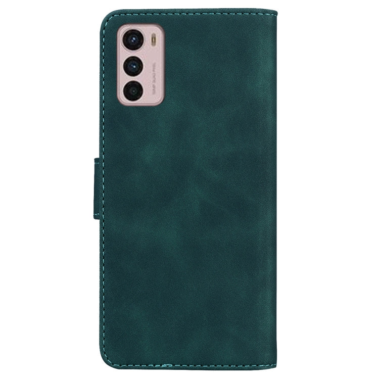 For Motorola Moto G42 Skin Feel Pure Color Flip Leather Phone Case