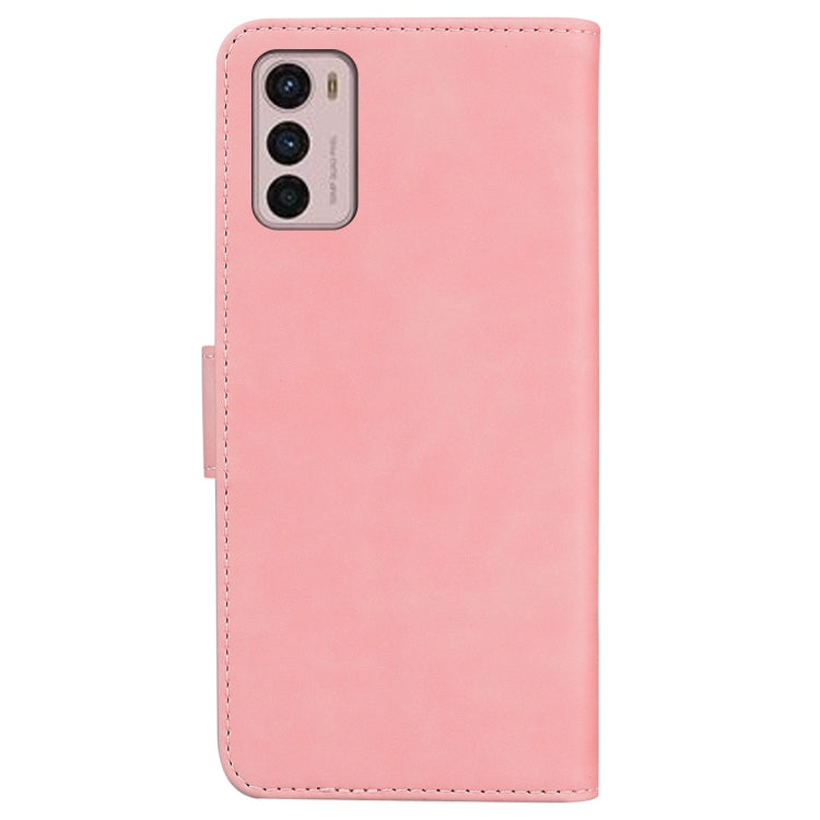 For Motorola Moto G42 Skin Feel Pure Color Flip Leather Phone Case