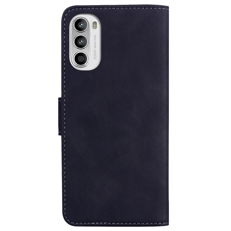 For Motorola Moto G52J Japan Version Skin Feel Pure Color Flip Leather Phone Case