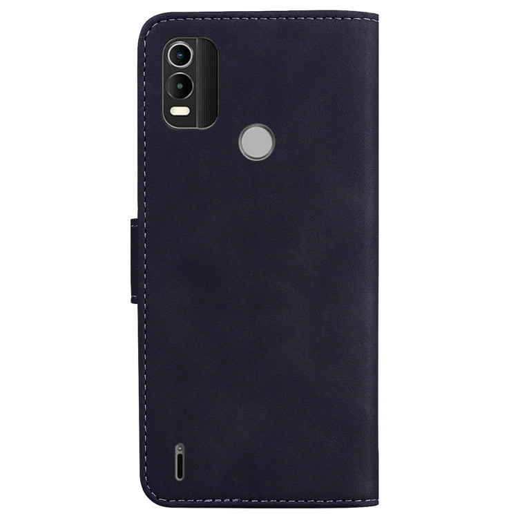 For Nokia C21 Plus Skin Feel Pure Color Flip Leather Phone Case