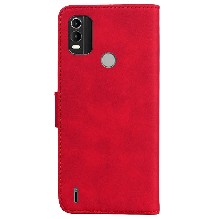 For Nokia C21 Plus Skin Feel Pure Color Flip Leather Phone Case
