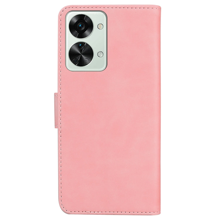 For OnePlus Nord 2T Skin Feel Pure Color Flip Leather Phone Case