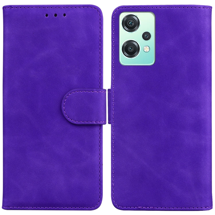 For OnePlus Nord CE 2 Lite 5G Skin Feel Pure Color Flip Leather Phone Case