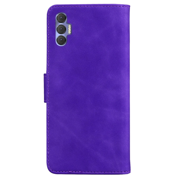 For Tecno Spark 8 Pro Skin Feel Pure Color Flip Leather Phone Case
