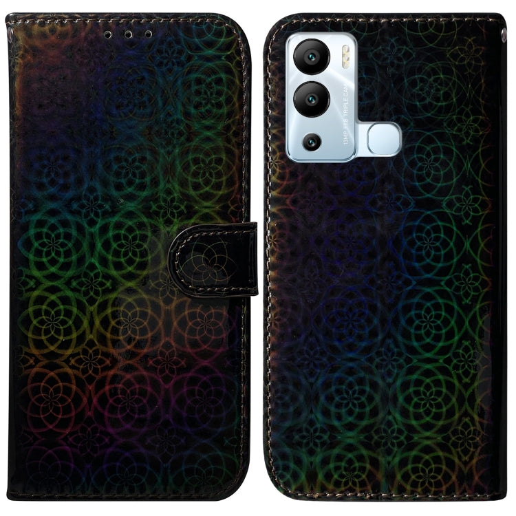 For Infinix Hot 12i Colorful Magnetic Buckle Leather Phone Case