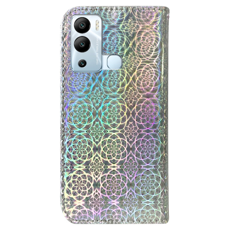 For Infinix Hot 12i Colorful Magnetic Buckle Leather Phone Case