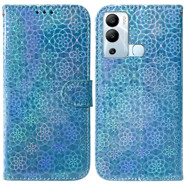 For Infinix Hot 12i Colorful Magnetic Buckle Leather Phone Case