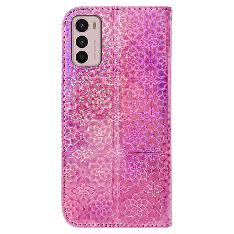 For Motorola Moto G42 Colorful Magnetic Buckle Leather Phone Case