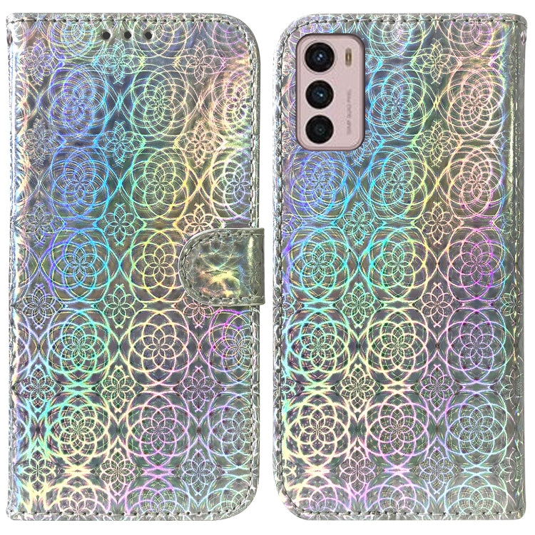 For Motorola Moto G42 Colorful Magnetic Buckle Leather Phone Case