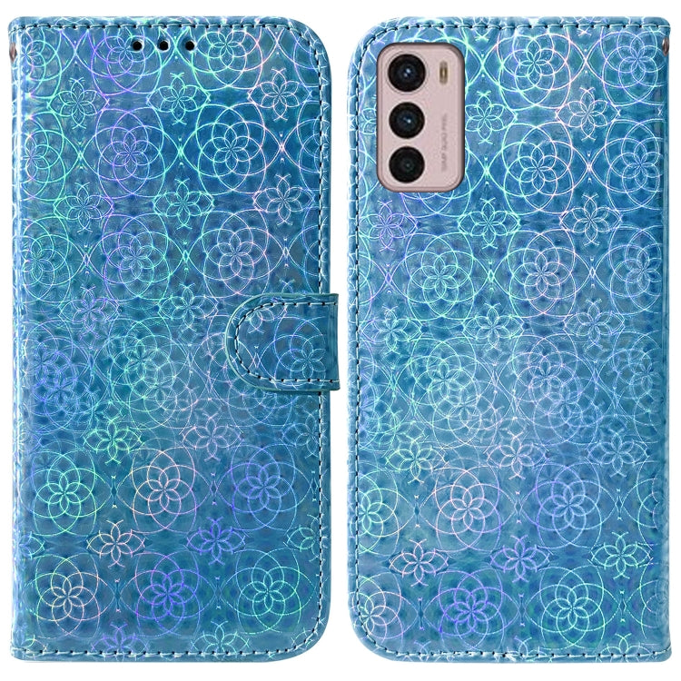 For Motorola Moto G42 Colorful Magnetic Buckle Leather Phone Case