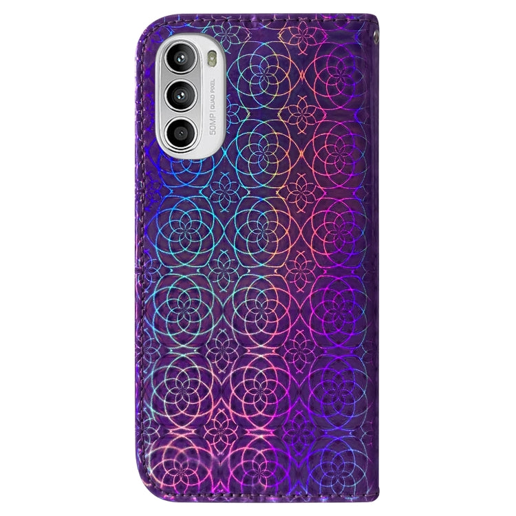 For Motorola Moto G52J Japan Version Colorful Magnetic Buckle Leather Phone Case